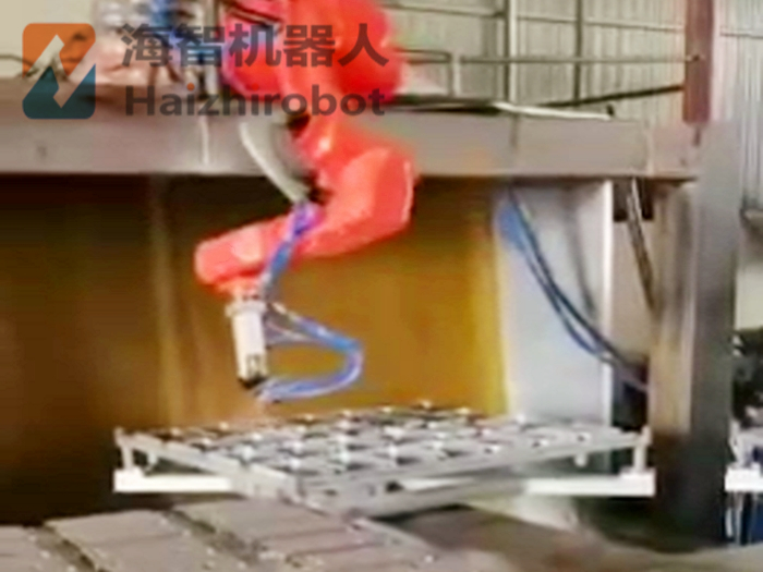 关节机器人喷漆喷油四工位转台